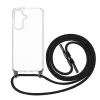Handyhülle FIXED für Samsung Galaxy A36 5G — Fixed Pure Neck Case TPU, Schwarz, mit Trageschlaufe kompatibel