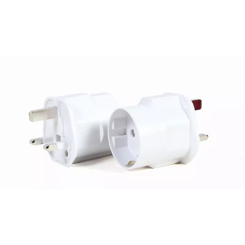 Gembird A-AC-EUFUKM-01 AC-Netzadapter, EU-Schuko-Steckdose auf UK-Stecker, 13 A