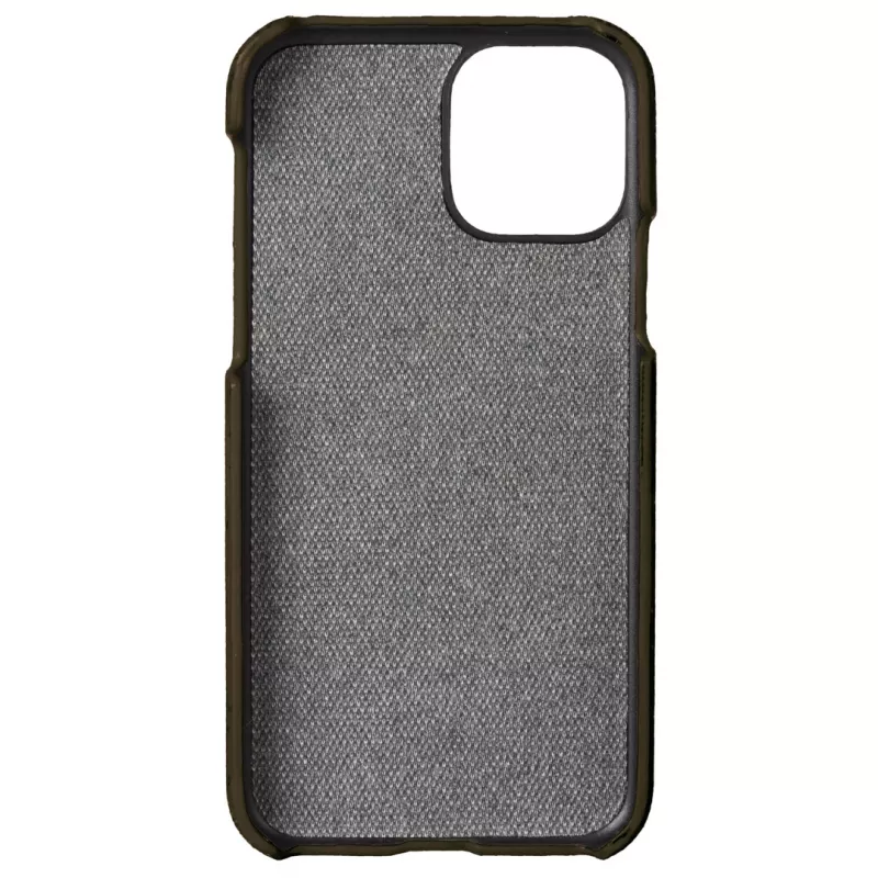 Handyhülle Krusell Birka für Apple iPhone 11 Pro, dunkelbraune Lederoptik-Hülle