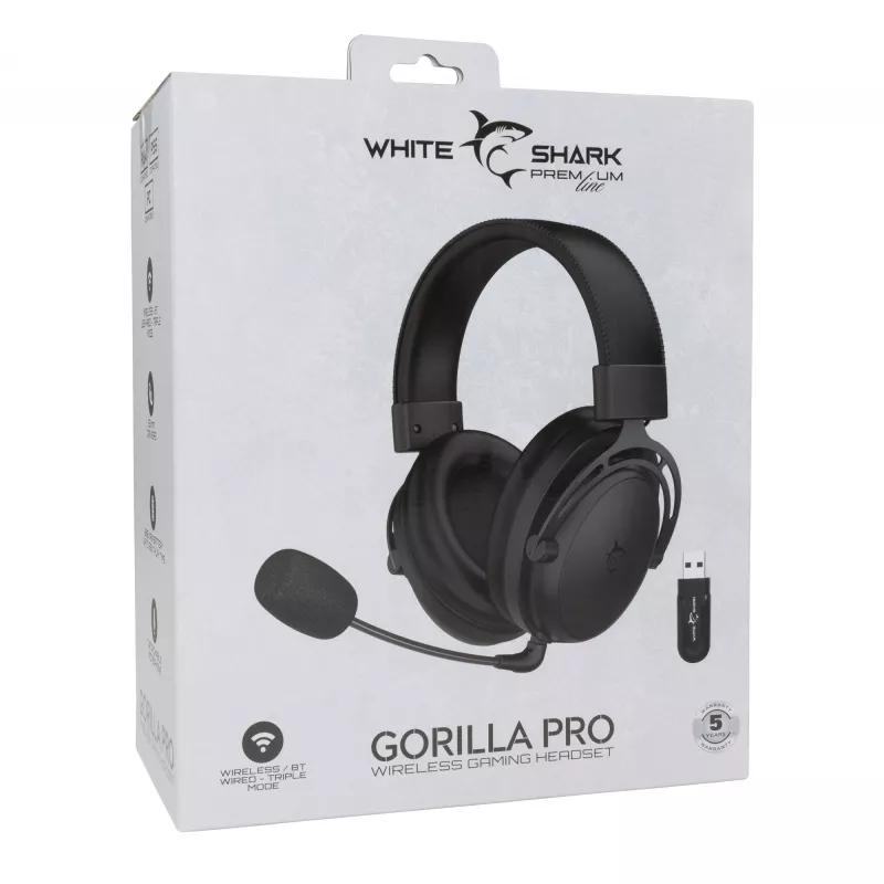 Kopfhörer White Shark WGH-2443 Gorilla Pro Schwarz