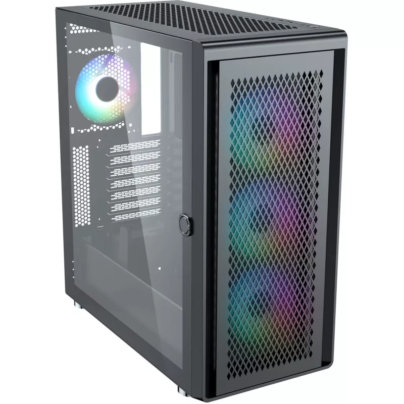 PC-Gehäuse Silentware Air 100 Schwarz — Mid-Tower ATX-kompatibles Gehäuse, schwarz