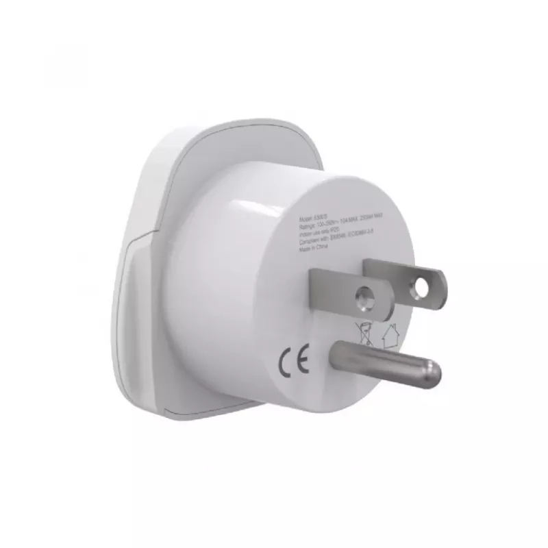 Reiseadapter GEMBIRD A-AC-USMINTF — Welt-auf-US-Stecker, 10 A