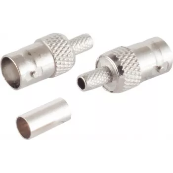 BNC-Video-/Audio-Adapter ShiverPeaks 98807-3 für RG58 U Kabel, Crimp-Abschluss
