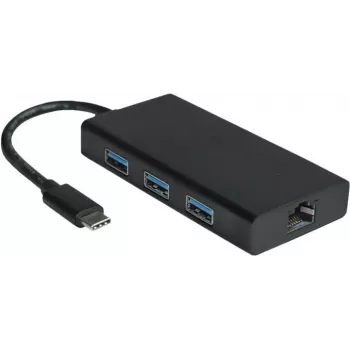 USB 3.2 Gen 2 Hub VALUE 12.99.1109 Typ-C Schwarz