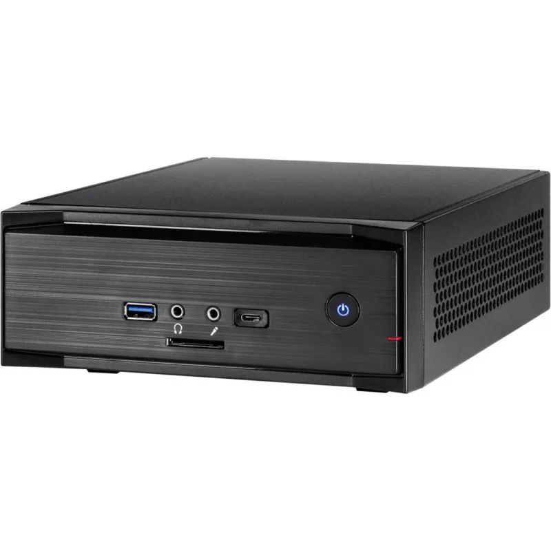 Inter-Tech MW-01 II Gehäuse Mini-ITX, USB 3.0 (Typ A+C) schwarz, Kartenleser (88881244)
