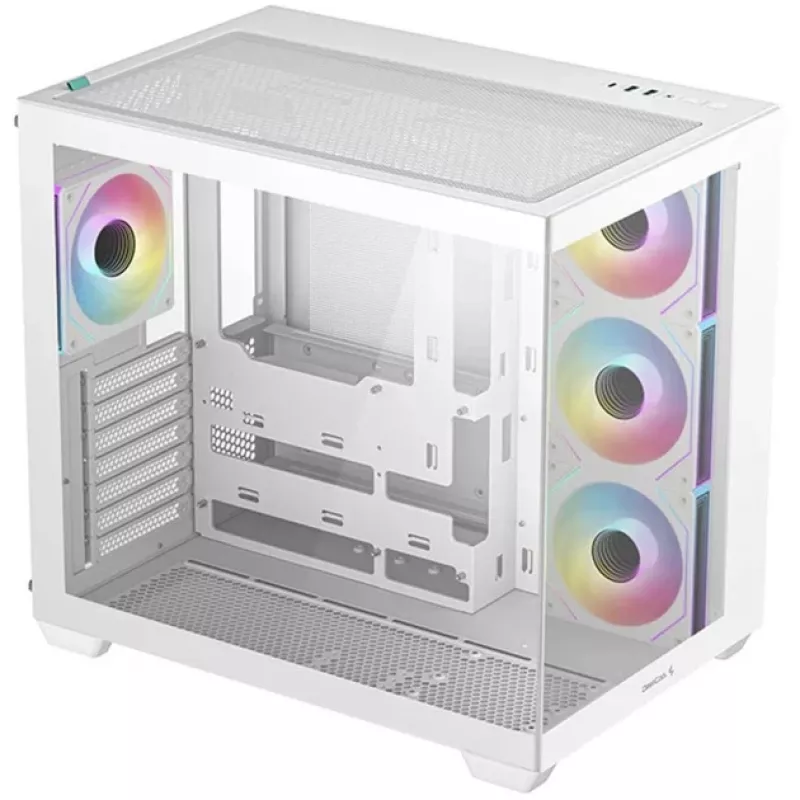 PC-Gehäuse DeepCool CG530 4F WH Midi Tower Weiß