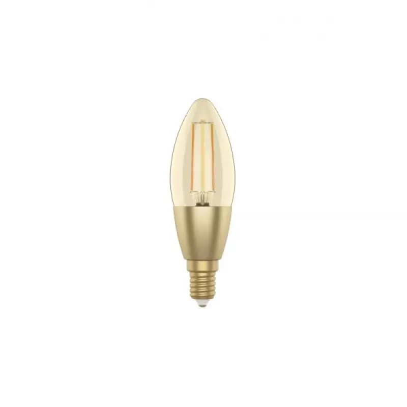 WOOX R5141 Smart Candle C37 Filament LED Lampe, Wi-Fi, E14, 4,9W, 470 lm, Warmweiß 2700K