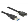 USB-Kabel DeLOCK 83599 USB 3.2 Gen 1 3m USB A Micro-USB B Schwarz