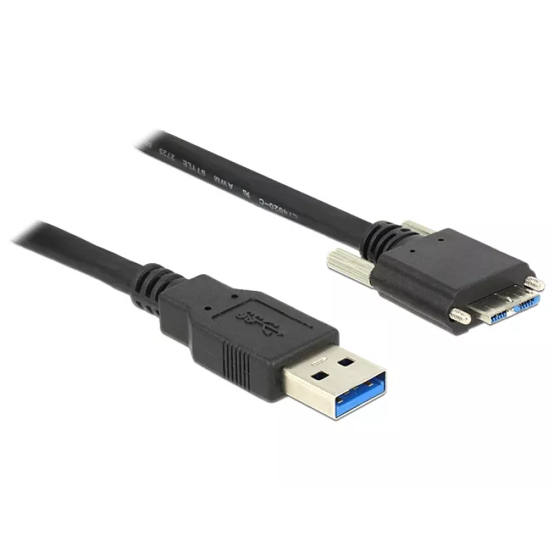 USB-Kabel DeLOCK 83599 USB 3.2 Gen 1 3m USB A Micro-USB B Schwarz