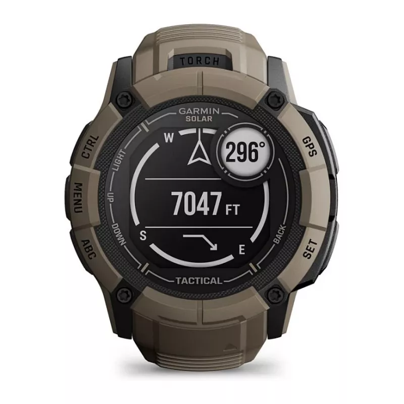 Garmin Instinct 2X Solar Tactical Edition 2,79 cm (1,1) MIP 50 mm Digital 176 x 176 Pixel Touchscreen Grün GPS (Satellit)