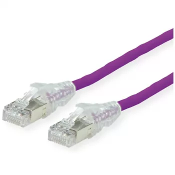 Datwyler - Patchkabel - RJ-45 (M) auf RJ-45 (M) - 5 m - SFTP, PiMF - CAT 6a - Geschirmt, Halogenfrei, Rasthebelschutz, Litzenleiter - Flieder (21.05.0556)