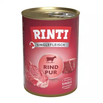 RINTI Singlefleisch Pur Rind - Nassfutter für Hunde - 400g