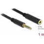 Audiokabel DeLOCK 85796 1m 4.4mm Schwarz