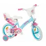 Kinderfahrrad Toimsa TOI1497 14 Zoll Rad, My Little Pony Thema, für 4–6 Jahre, 4 Räder, vordere/hintere Felgenbremsen