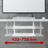 Untertisch-Kabelmanager MACLEAN MC-102W – Stahlhalterung für die Untertischmontage, verstellbare Länge, passend für Tischplatten von 0,5–5 cm, Traglast 5 kg, weiß