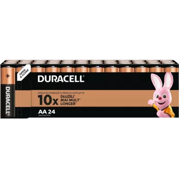 Duracell Alkaline AA (LR6) Batterienpackung — 24 Zellen, Einweg