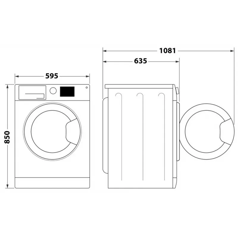 Indesit FFD 11489 BV EE Waschmaschine, A, Frontlader, Waschkapazität 11 kg, 1351 U/min, Tiefe 60,5 cm, Weiß | Whirlpool
