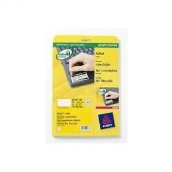 Avery Zweckform Avery NoPeel Etiketten L6145 - Polymer - Weiß - 25,4 x 45,7 mm 800 Etiketten (20 Blatt x 40)