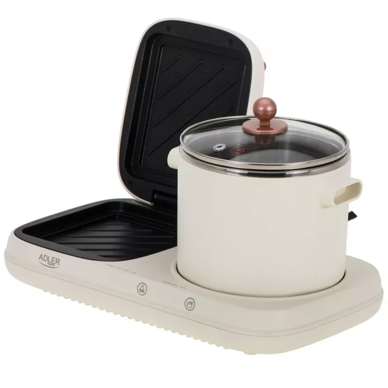 Adler 2-in-1 Frühstücksstation | AD 6421 | 1320 W | 1 L | Anzahl der Programme 1