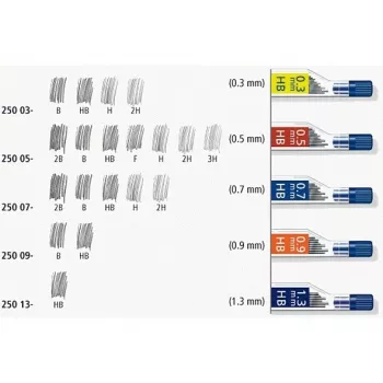Minenerstz Staedtler 250 05-HB Grau 0,5 mm