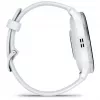Smartwatch GARMIN Venu 3 – 1,4 Zoll AMOLED, 45 mm Gehäuse, GPS, Wi‑Fi, 8 GB, Silber/Weiß, Silikonarmband