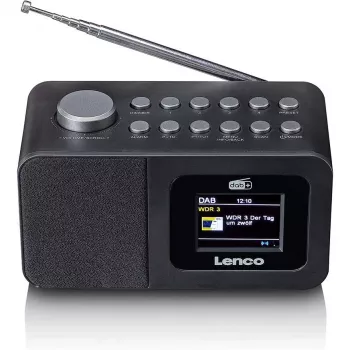 Tischradio Lenco CR-625BK — UKW/MW-Empfänger mit Bluetooth, schwarz