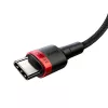 Baseus Cafule PD2.0 100W Flash-Charging USB-auf-Typ-C-Kabel (20V 5A) 2m Rot+Schwarz