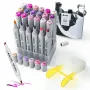 Doppelseitige Marker Pens Arrtx LC302505 — 24 Farben, Set in Violetttönen