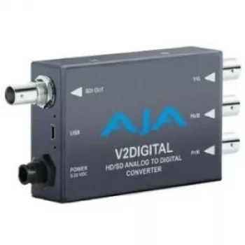 AJA V2Analog HD/SD-SDI zu Analog Mini-Converter - + 5-20 VDC, 3 Watt - Externer Dipswitch - Steuerung (lokal / remote) (V2Analog)