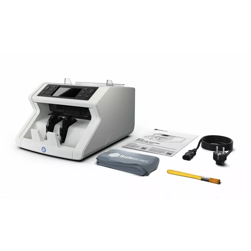 Banknotenzählmaschine Safescan 2210 G2 Weiß LCD-Anzeige AC 220-240V