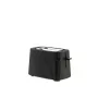 Toaster Alessi MDL08B Schwarz — Plissé-Design, 6 Bräunungsstufen, Bagel/Auftauen/Aufwärmen, 340×185×250 mm