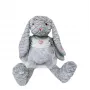 Plüschtier TULILO Maskottchen Rosenhase 32 cm Grau - Plüschhase 32 cm