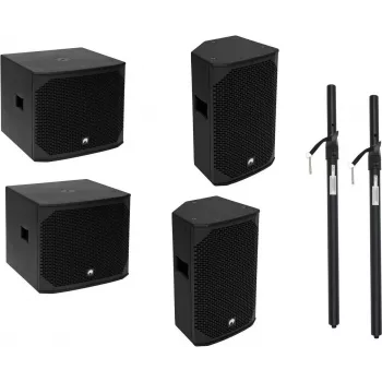 PA-Set Omnitronic AZX aktiv M/L 200W, aktives Lautsprecherset von Omnitronic, Modell 20000644