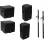 PA-Set Omnitronic AZX aktiv M/L 200W, aktives Lautsprecherset von Omnitronic, Modell 20000644