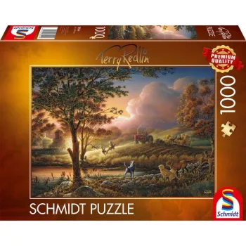 Terry Redlin: Sonnengold über reifen Feldern, Puzzle 1000 Teile