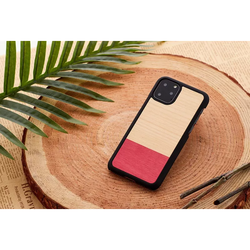Smartphone-Hülle man and wood für iPhone 11 Pro Max — schwarze Schutzhülle