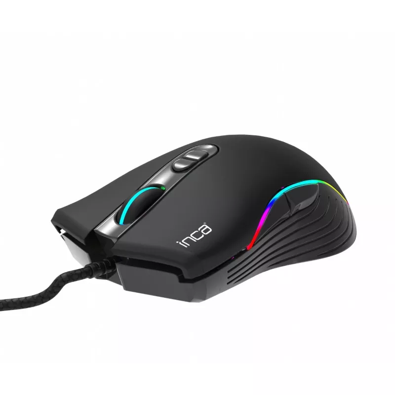 INCA Gaming-Maus IMG-GT15 4800 DPI, RGB, 7 Tasten, USB, SW Retail