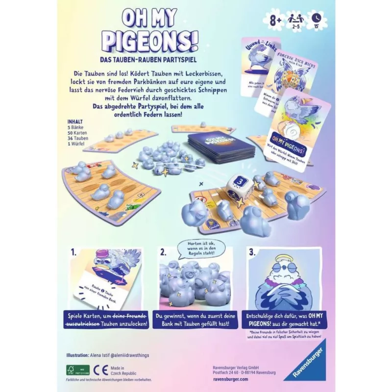 Oh my Pigeons, Kartenspiel