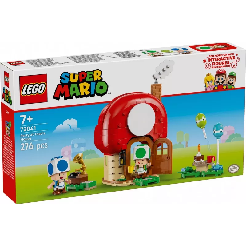 LEGO Super Mario Party im Toad-Haus Set 72041 mit interaktiven Spielfunktionen