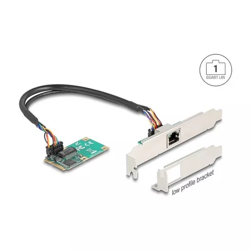 DeLOCK 95268 Interner RJ-45-Adapter Mini PCI Express 2,5 Gbit/s