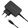 Qoltec 52386 GaN POWER PRO Ladegerät | 1xUSB-C | 65W | 5-20V | 3-3,25A | Schwarz