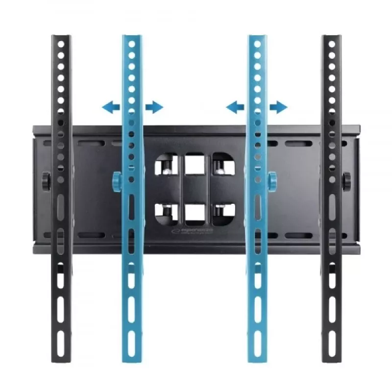 TV-Wandhalterung Esperanza TITAN für 26–70 Zoll (66–177,8 cm), neigbar ±15°, schwenkbar 120°, VESA bis 400×400, max. Traglast 55 kg, schwarz