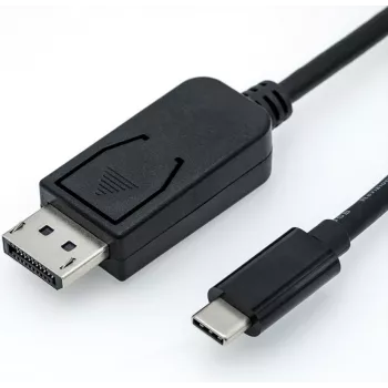 Roline - Externer Videoadapter - USB-C 3.1 - DisplayPort - Schwarz