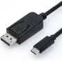 Roline - Externer Videoadapter - USB-C 3.1 - DisplayPort - Schwarz