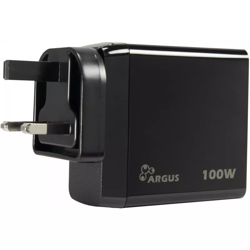 PD-Ladegerät INTER-TECH PD-3100 100W USB-C Schwarz schnelles Netzteil