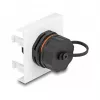 DeLOCK Easy 45 Modul Netzwerk RJ45 Cat.6A 45x45mm 1000 Mbit/s Schwarz