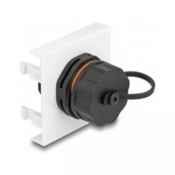 DeLOCK Easy 45 Modul Netzwerk RJ45 Cat.6A 45x45mm 1000 Mbit/s Schwarz