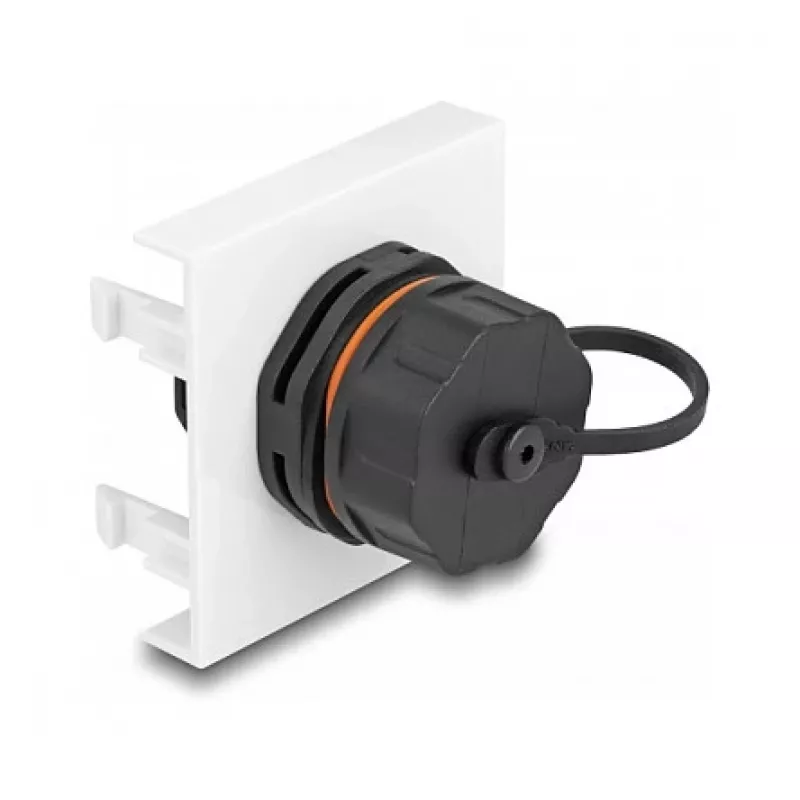 DeLOCK Easy 45 Modul Netzwerk RJ45 Cat.6A 45x45mm 1000 Mbit/s Schwarz