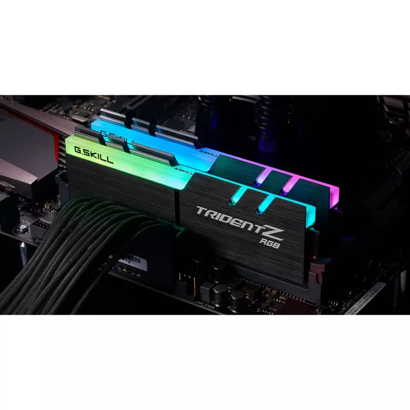 DIMM 16 GB DDR4-3600 (2x 8 GB) Dual-Kit, Arbeitsspeicher schwarz, F4-3600C16D-16GTZRC, Trident Z RGB, INTEL XMP