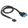 Internes USB-Kabel DeLOCK 83776 0,45 m Stecker auf Buchse